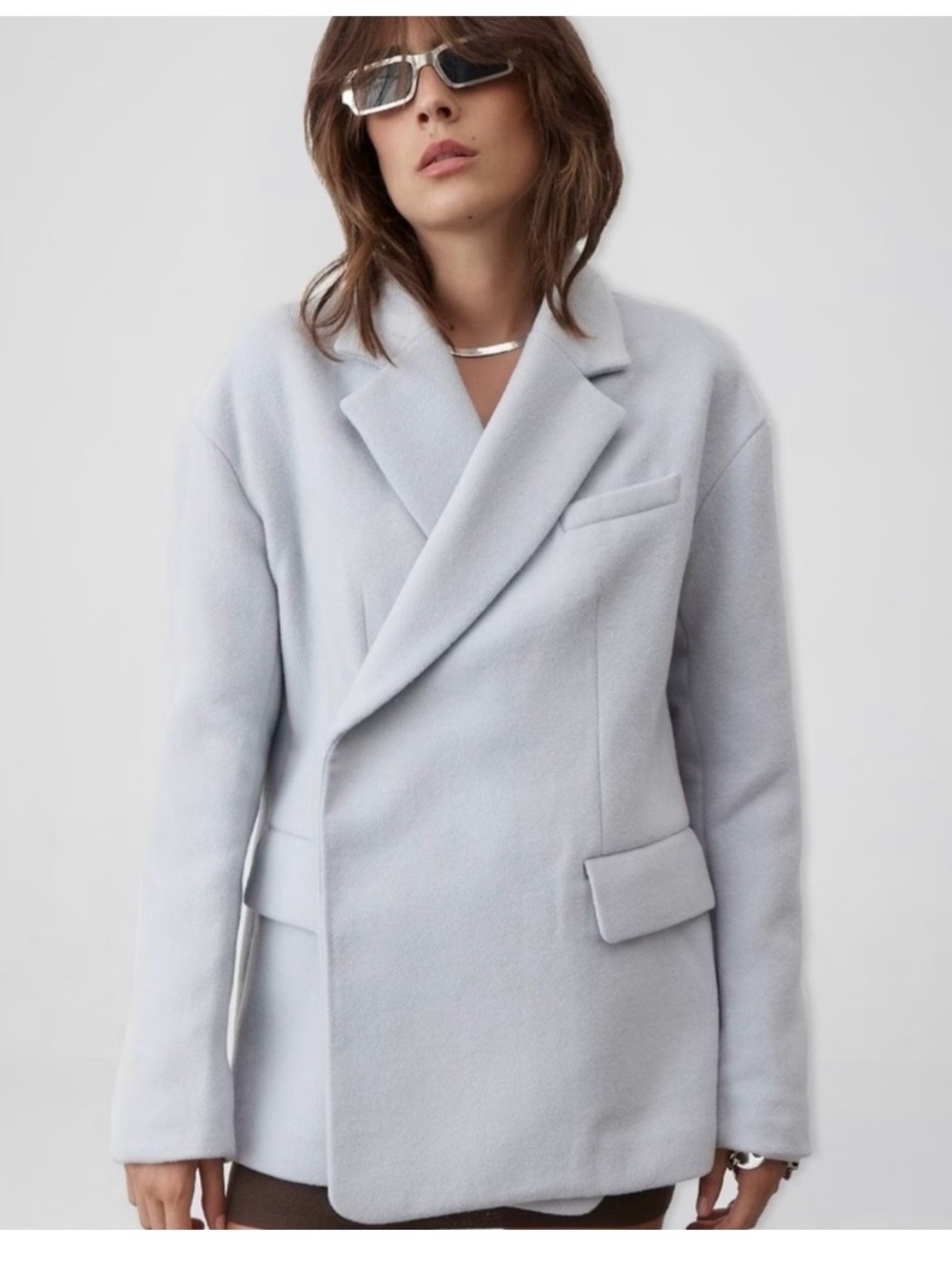 NWT AUSTRALIAN ATOIR LIGHT BLUE OVERSIZED BLAZER-XL (see sizing notes)